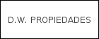 D.W. PROPIEDADES logo