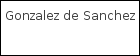 Gonzalez de Sanchez