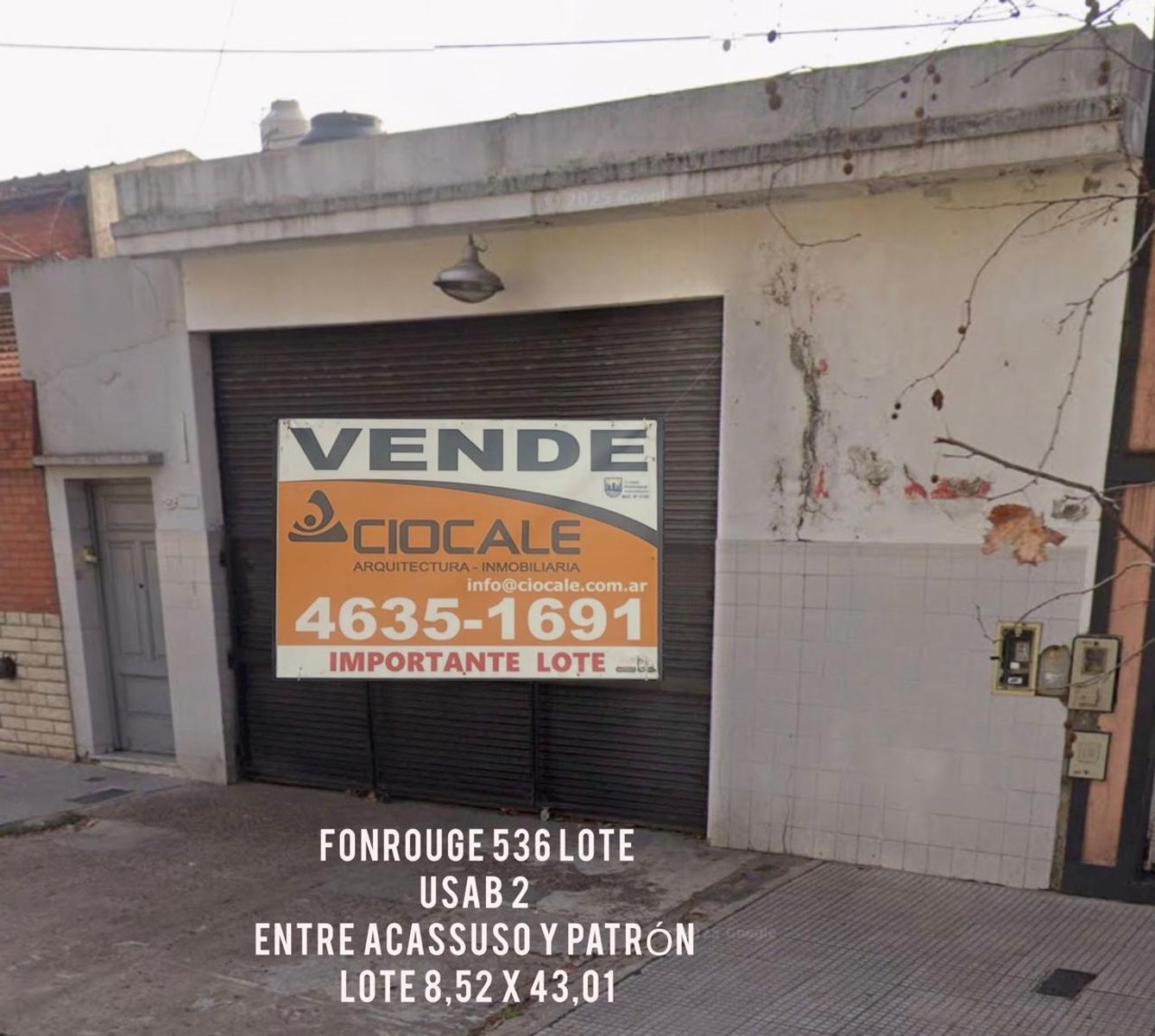 LOTE USAB2, 8.66 X 41.68 MTS, EXCELENTE UBICACION