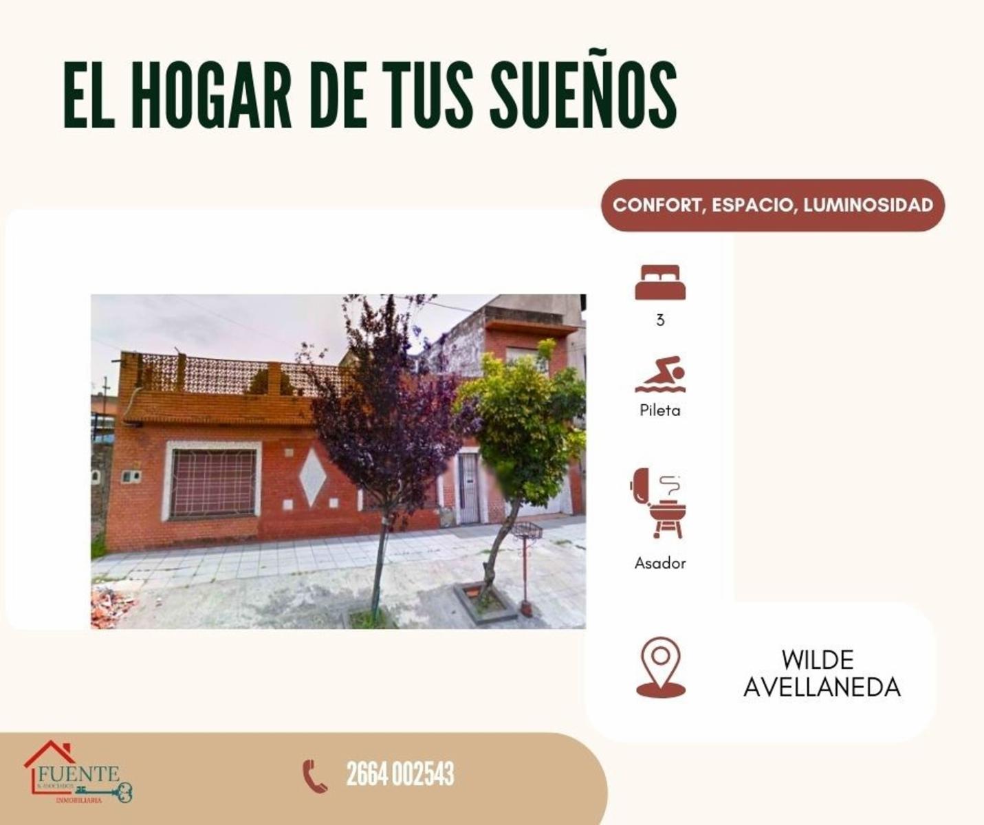 CASA EN WILDE - AVELLANEDA VENTA OPORTUNIDAD