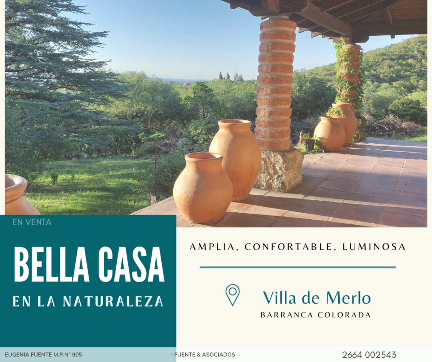 CASA EXCLUSIVA EN VILLA DE MERLO - UBICACION EXCELENTE B° BARRANCA COLORADA