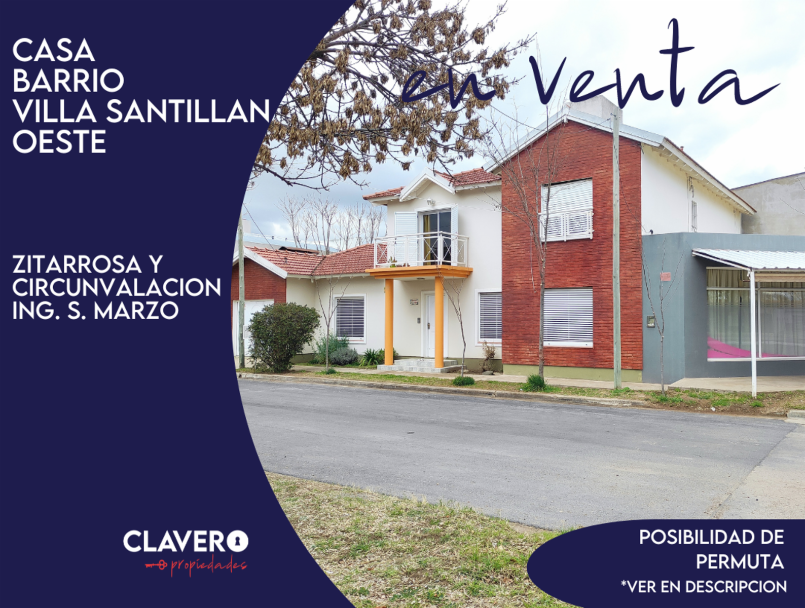 Casa - Zitarrosa y Circunvalación Ing Marzo, B° Villa Santillán Oeste, Santa Rosa.