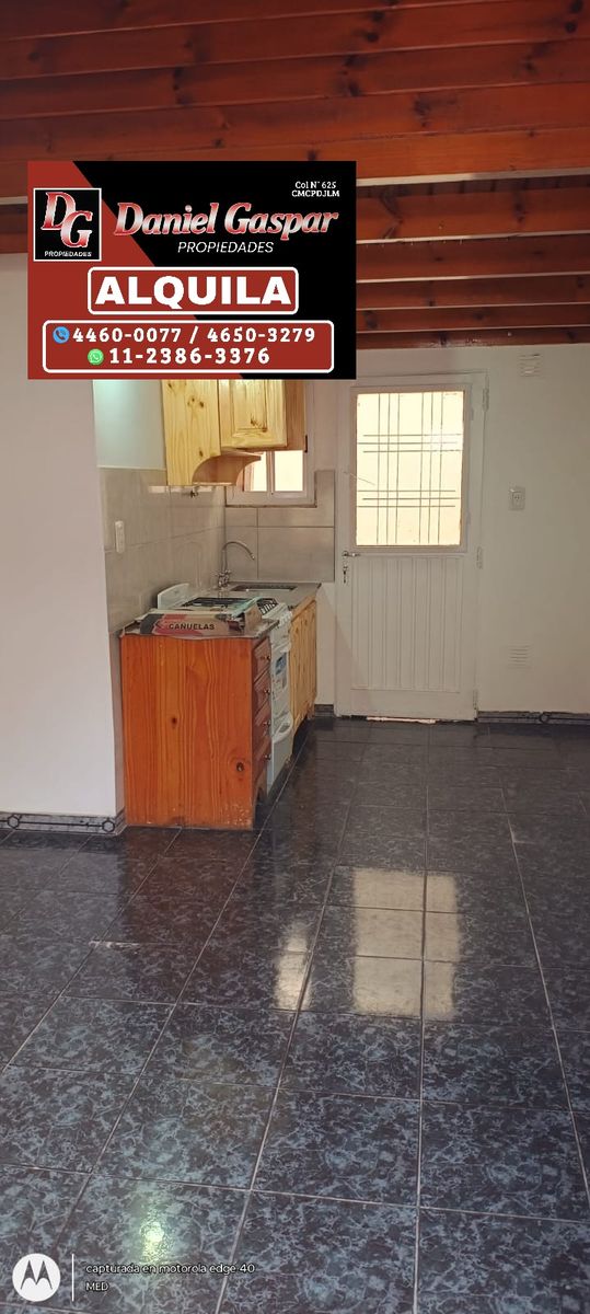 ALQUILER - DEPARTAMENTO 2 AMBIENTES C/PATIO - VILLA LUZURIAGA