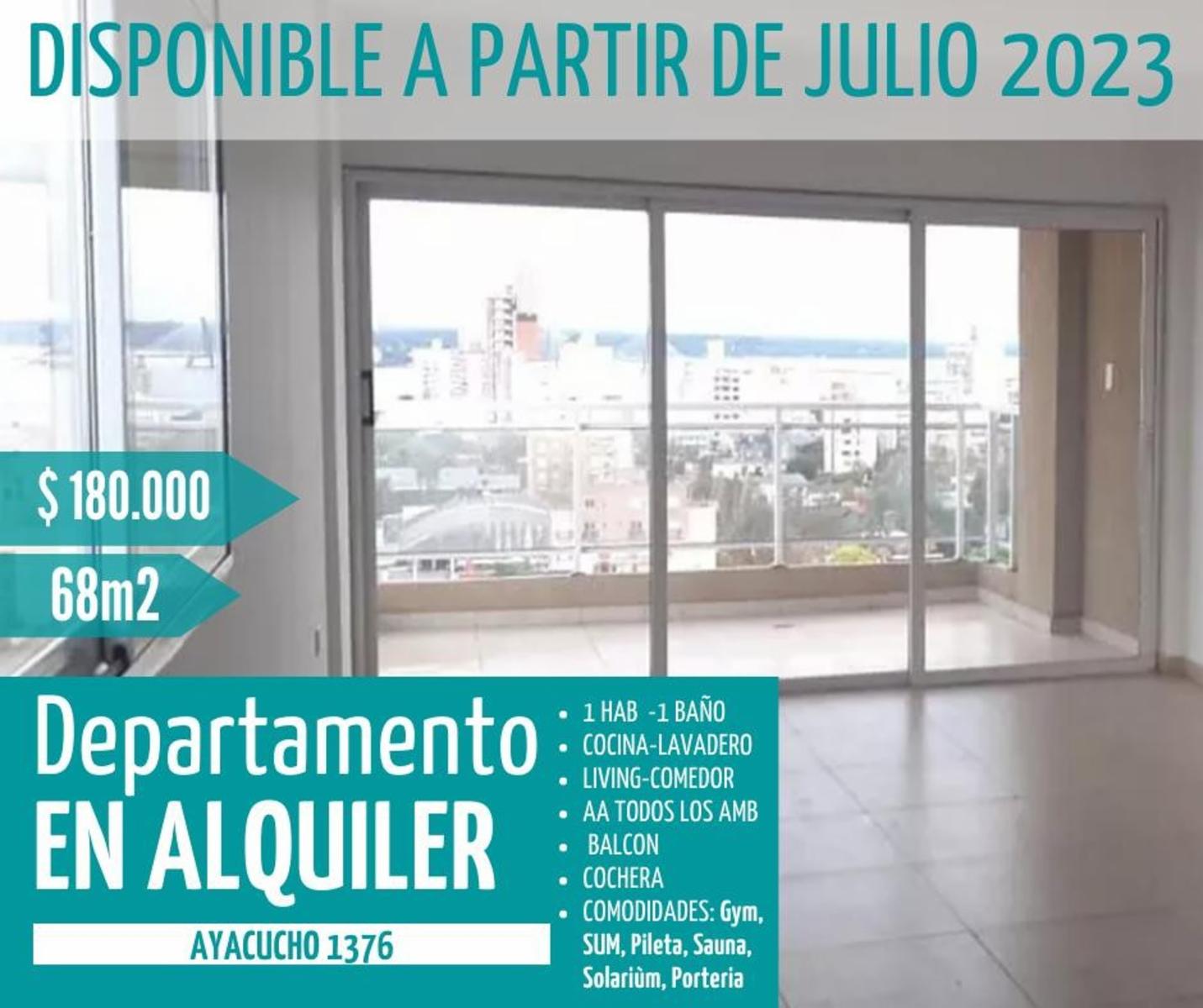 Departamento Céntrico en Alquiler