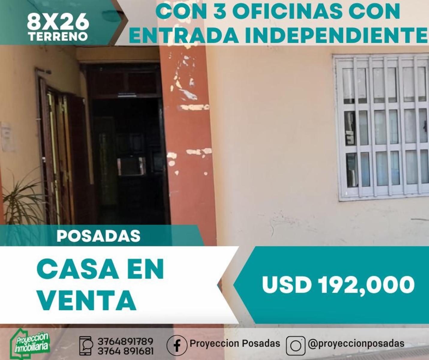 Casa con oficinas en venta