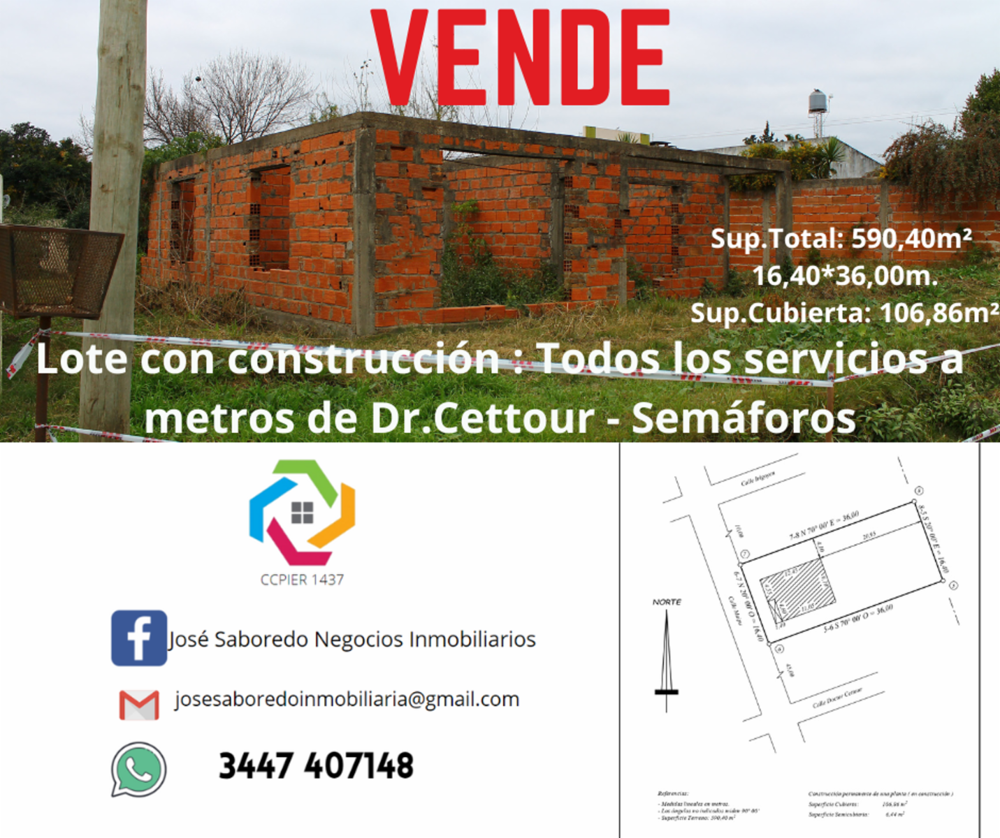 LOTE CON CONSTRUCCIÓN