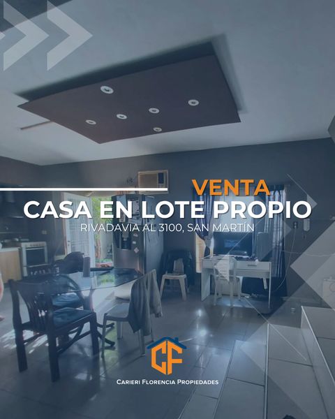 casa en lote propio. 5 amb en Gral. San Martin