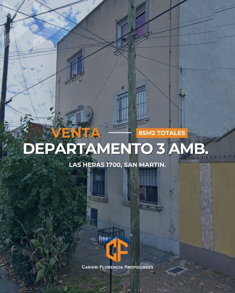 DEPARTAMENTO 3 AMBIENTES AMPLIOS Y PATIO INTERNO