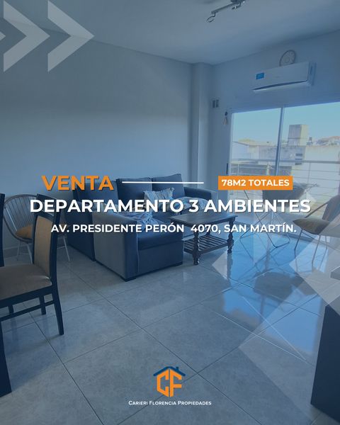 DEPARTAMENTOS 3 AMBIENTES CON BALCÓN EN VENTA Y EN EXCELENTE ZONA DE SAN MARTÍN
