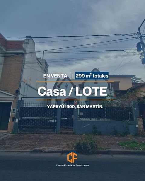 Venta De Casa/lote Ideal Para Construcción En El Centro De San Martín