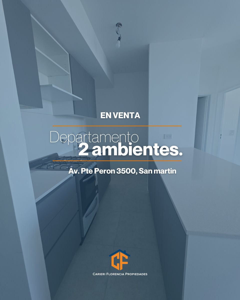 Departamento 2 ambientes en San Martin