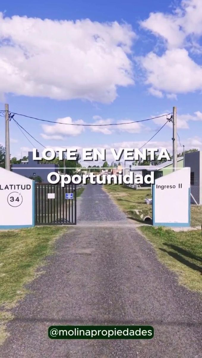 Lote en Barrio Cerrado Latitud 34