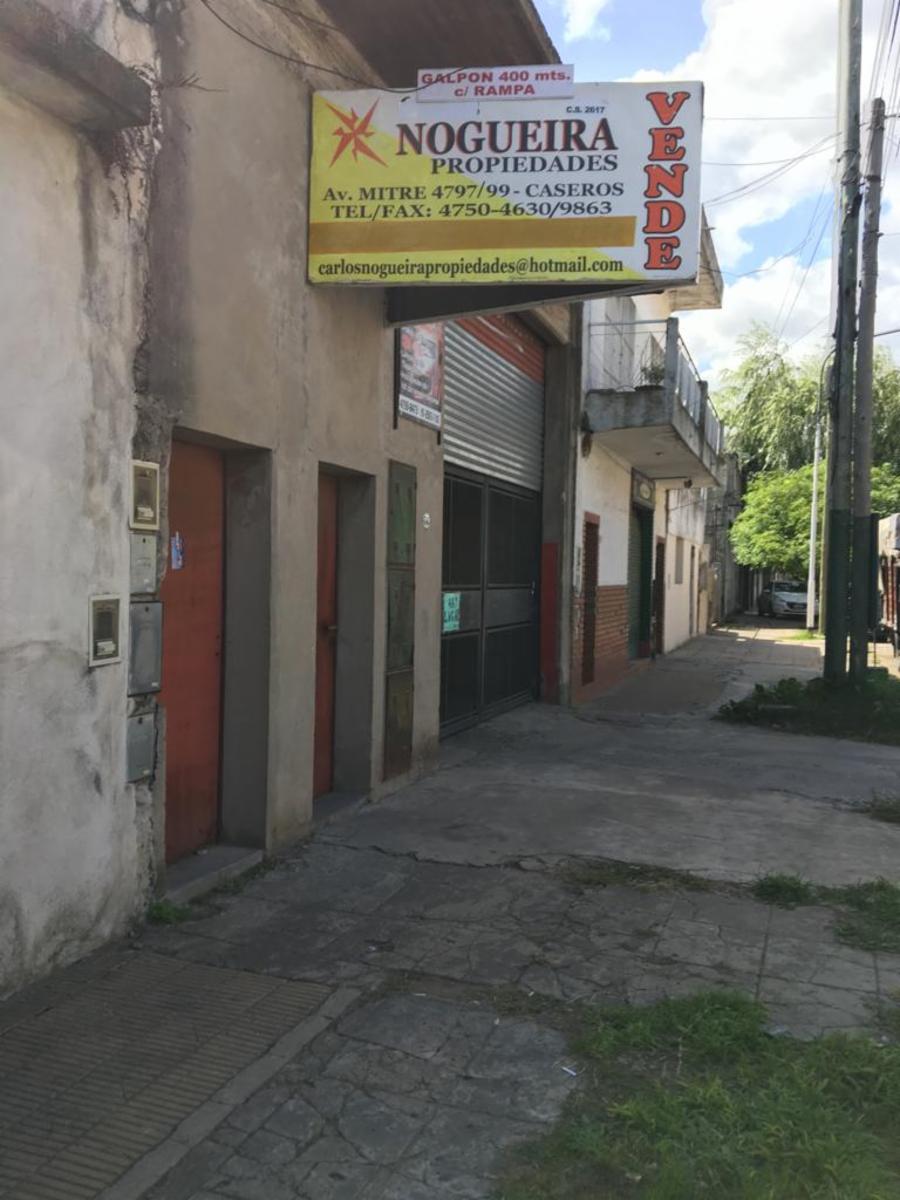 GALPÓN EN VENTA.- CASEROS.-400 M2