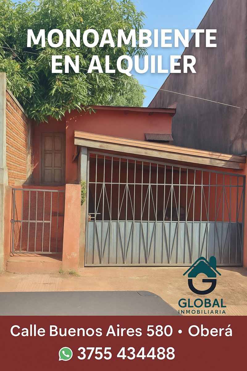 MONOAMBIENTE EN AQUILER - MUY BUENA ZONA