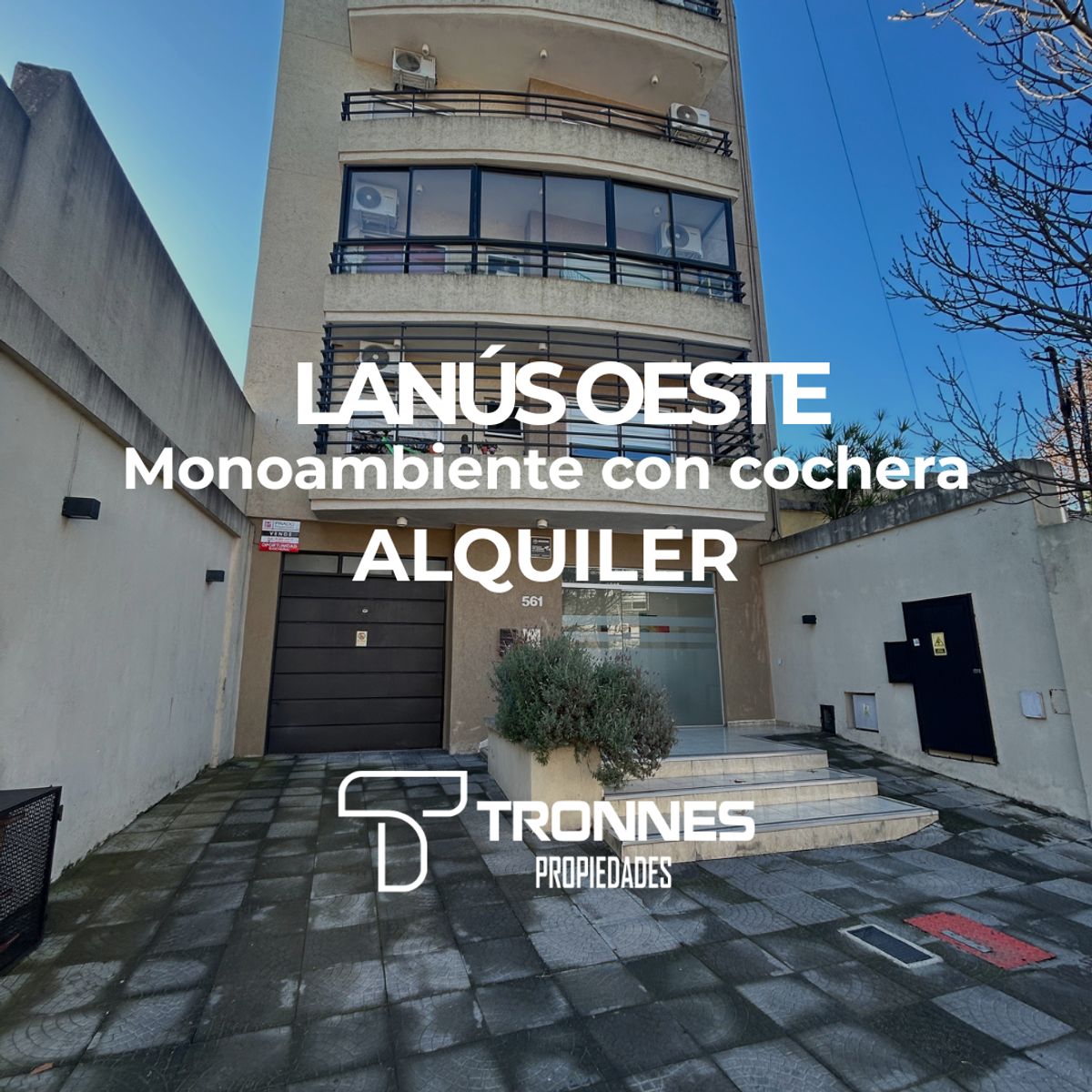ALQUILER MONOAMBIENTE DE 40 M2 CON COCHERA DESCUBIERTA - LANÚS OESTE A POCAS CUADRAS ESTACIÓN