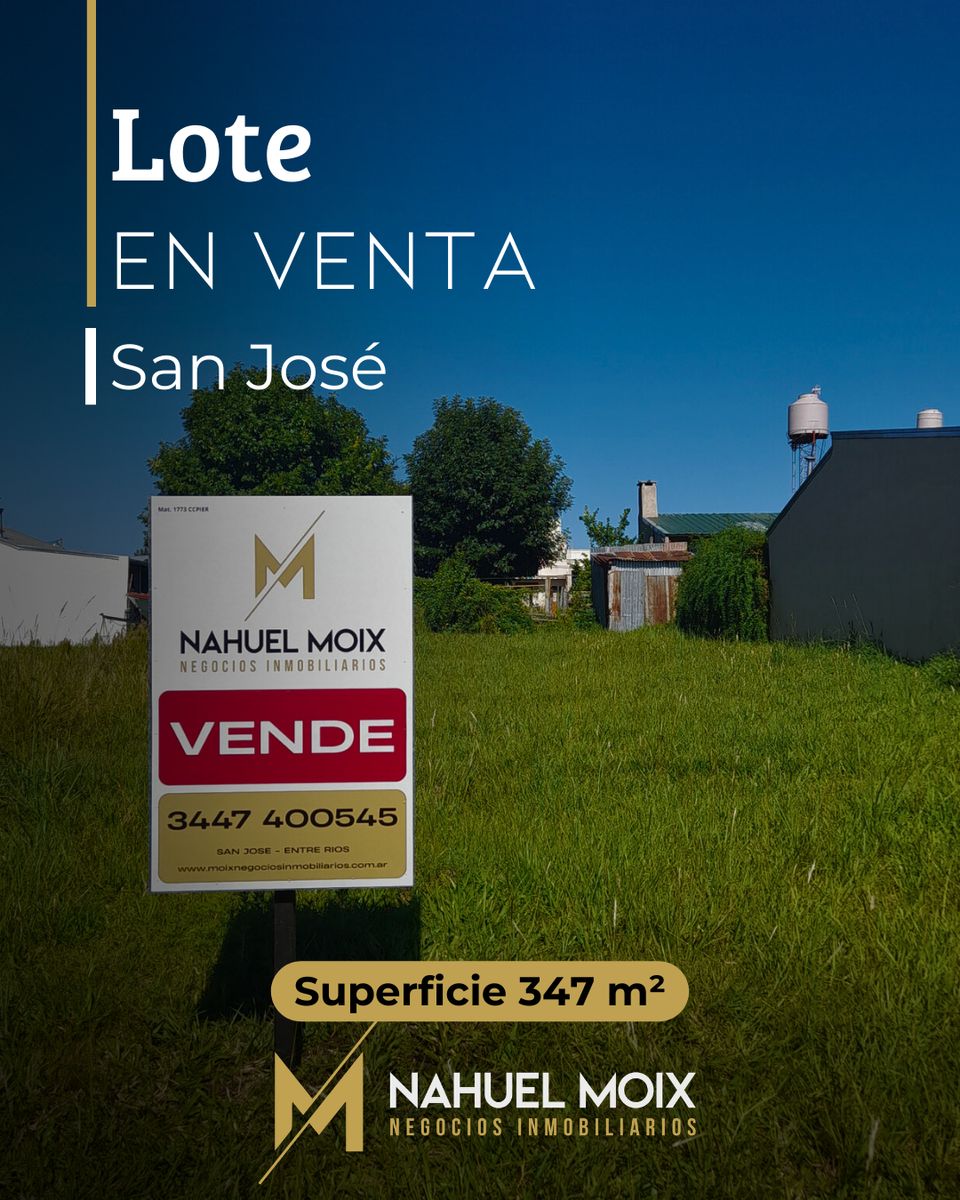 Excelente lote en San José