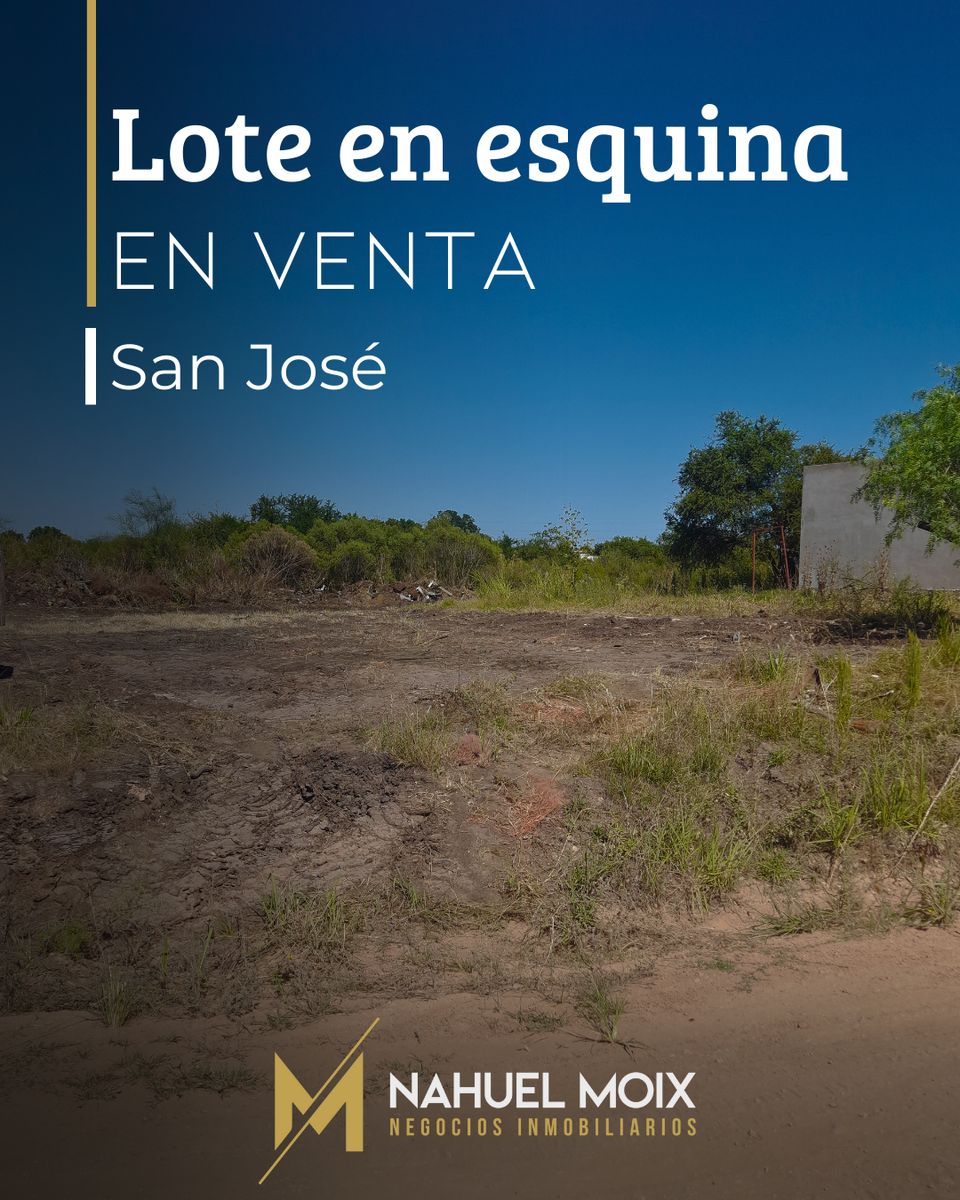 Lote en esquina en zona de expansión en San José