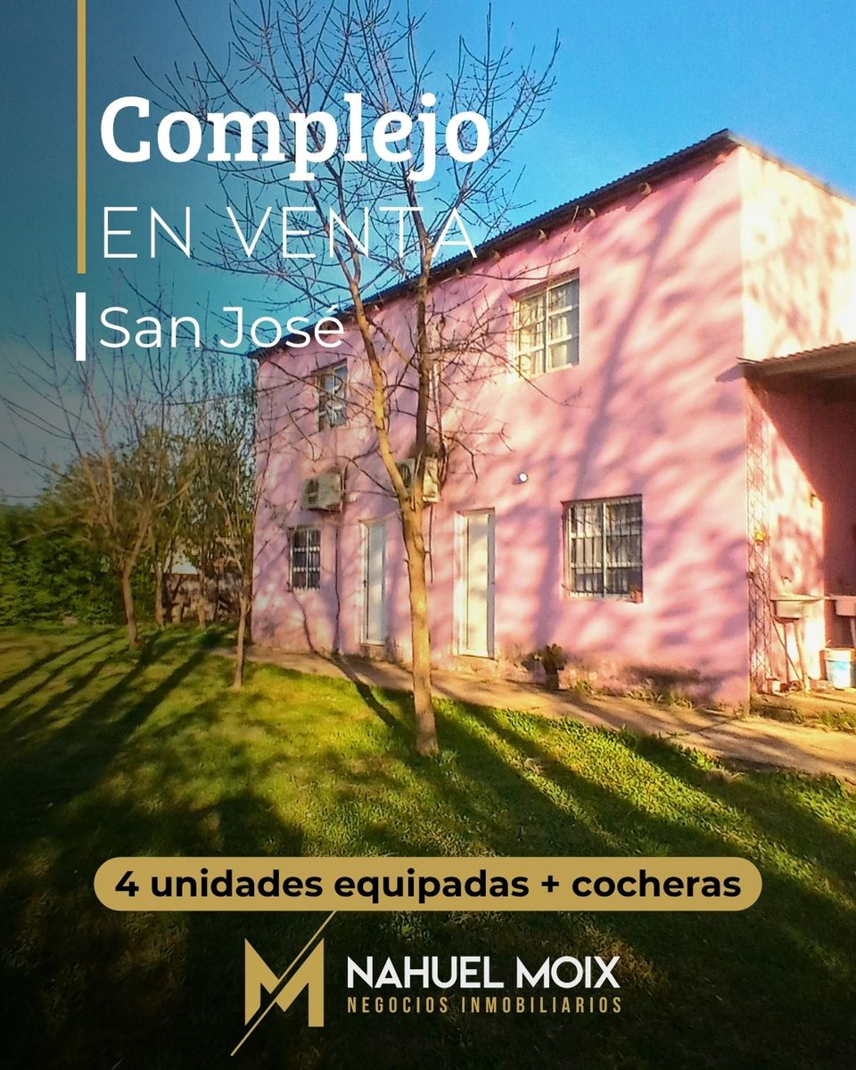Complejo de 4 unidades equipadas listo para trabajar