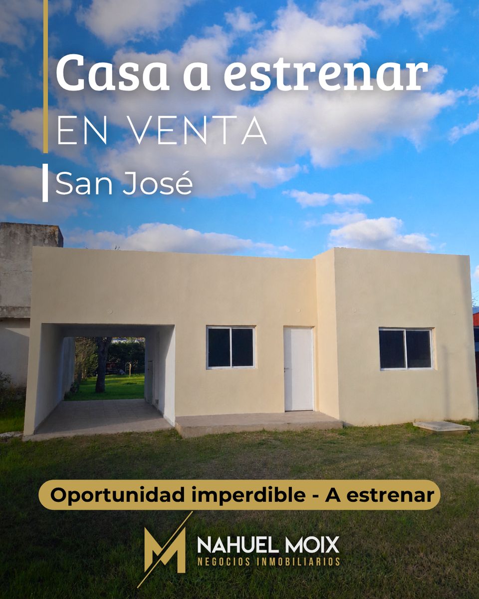 Casa a estrenar con amplio parque