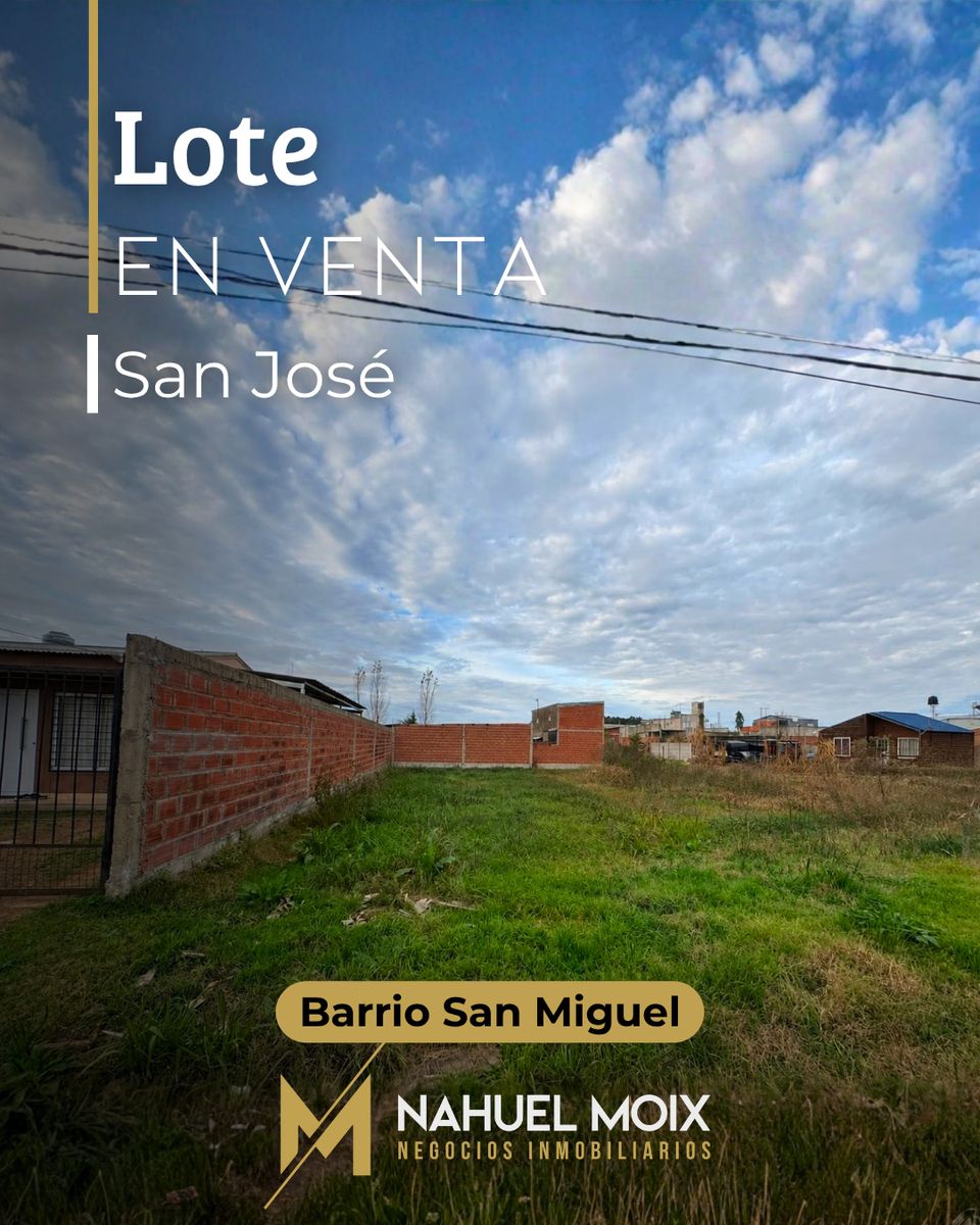 Lote en San José, Barrio San Miguel
