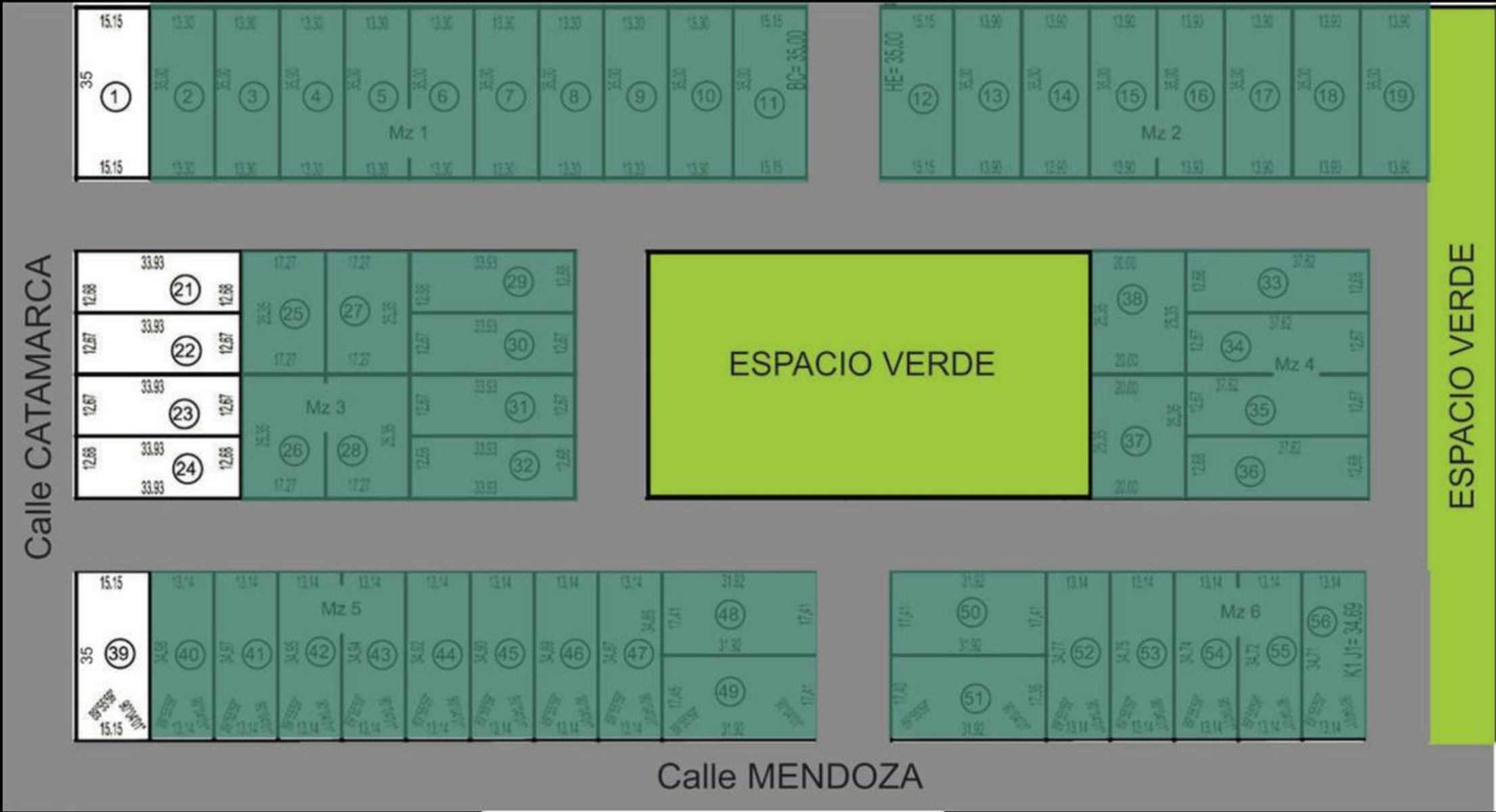 Lotes &quotaltos del Dorado&quot en Caima a m. del Río Coronda