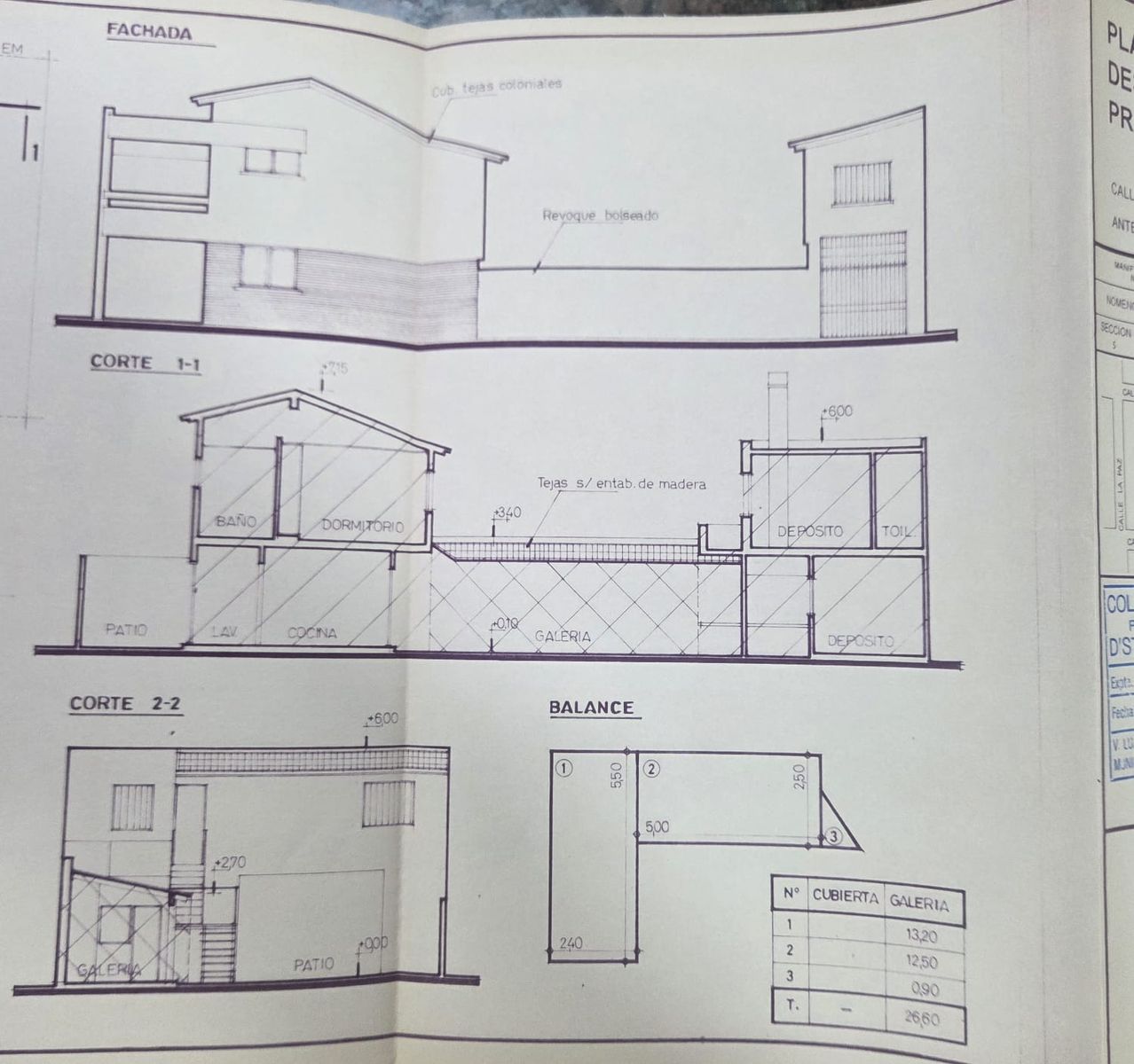 Planos de la propiedad
