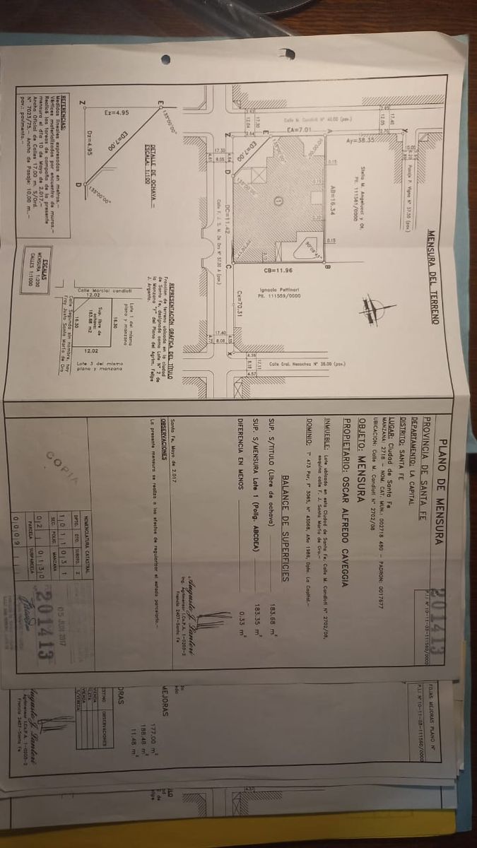 Planos de la propiedad