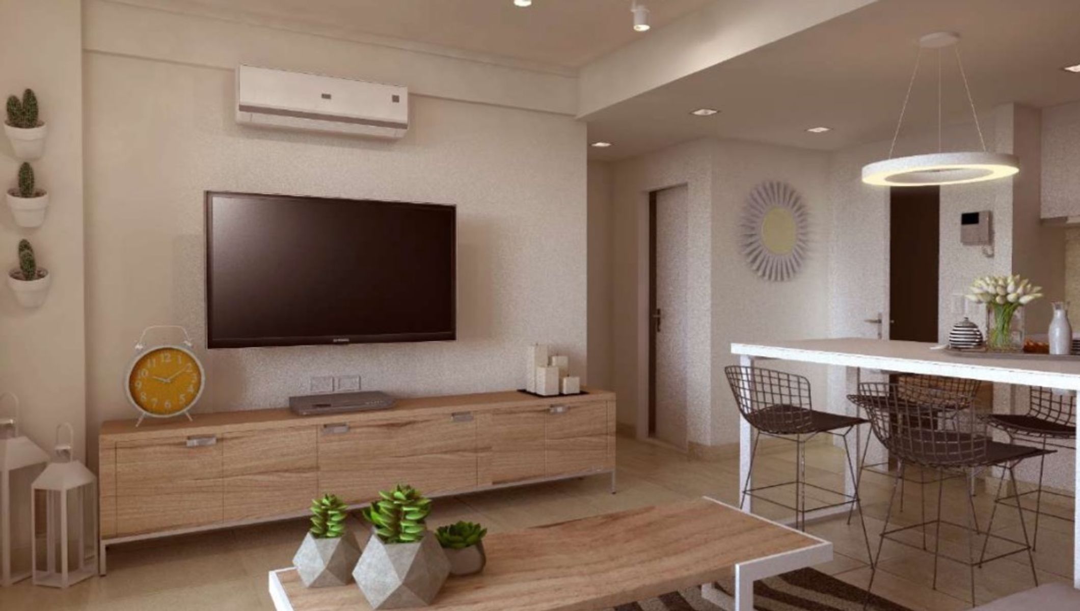 Departamento de dos dormitorios y cochera en barrio sur