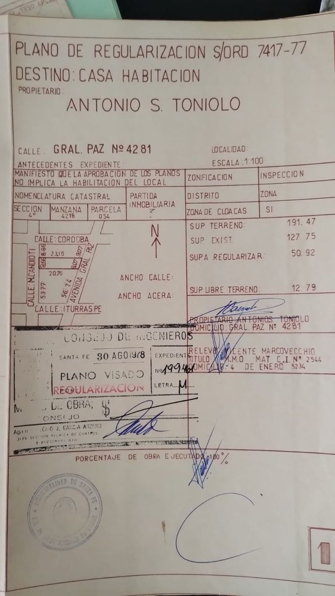 Planos de la propiedad