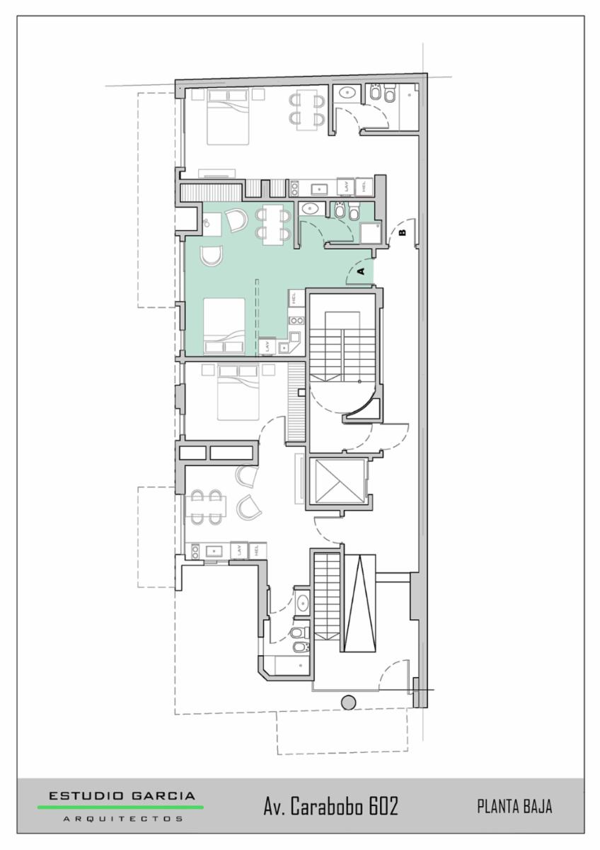 PARQUE CHACABUCO VENTA ESTUDIO PROFESIONAL  AL FRENTE, CARABOBO AL 600 PB°B.