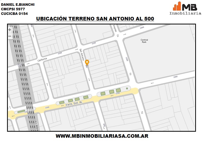 Barracas venta terreno de 353 m2 en San Antonio al 500
