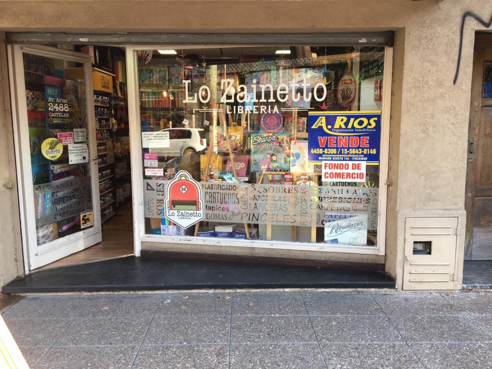 VENTA FONDO DE COMERCIO LIBRERIA CASTELAR