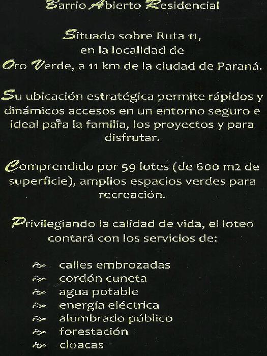 Terreno en Venta en Paraná, Paraná, Entre Ríos