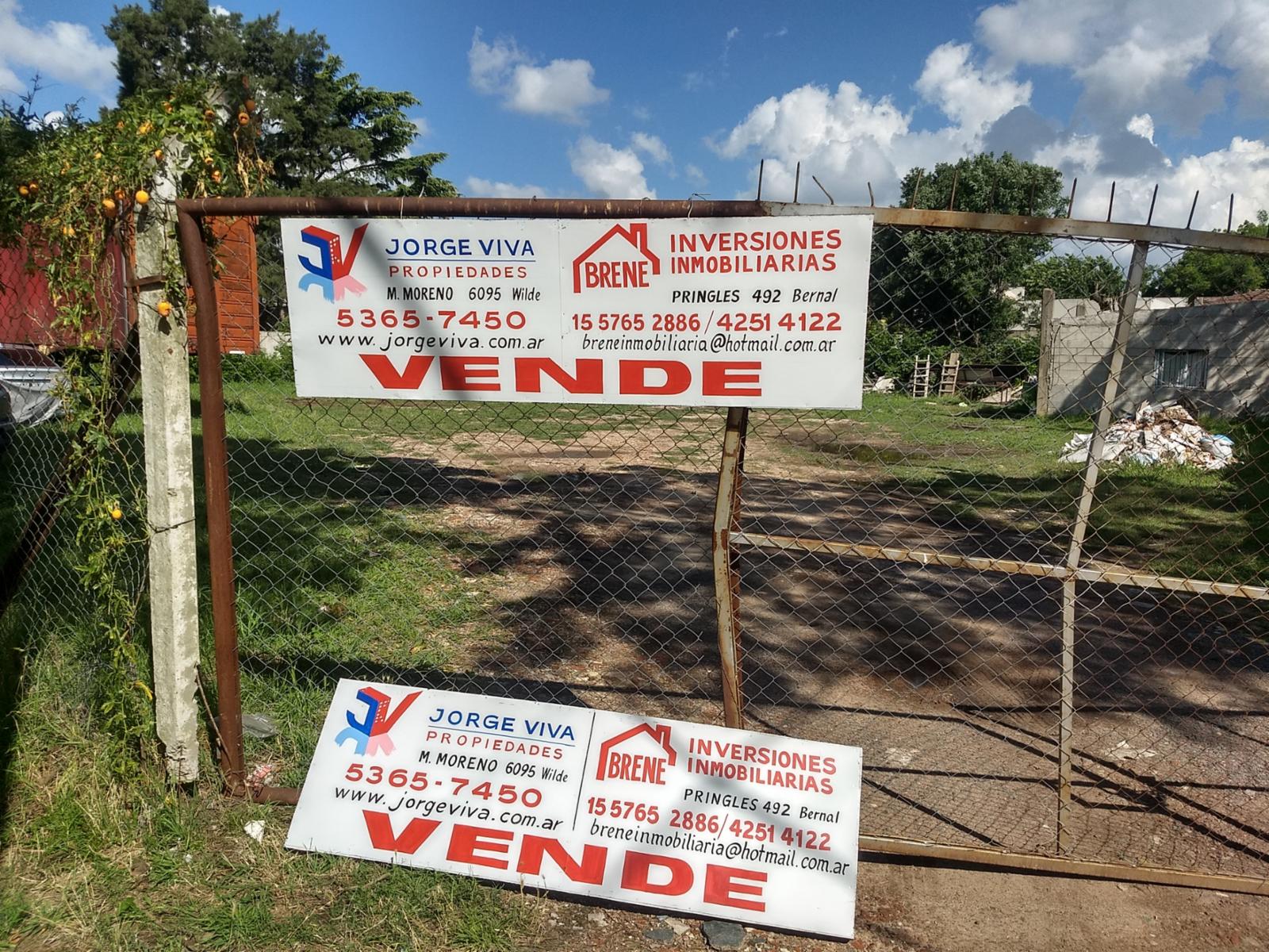 TERRENO 1500 M2 QUILMES / ESQUINA.