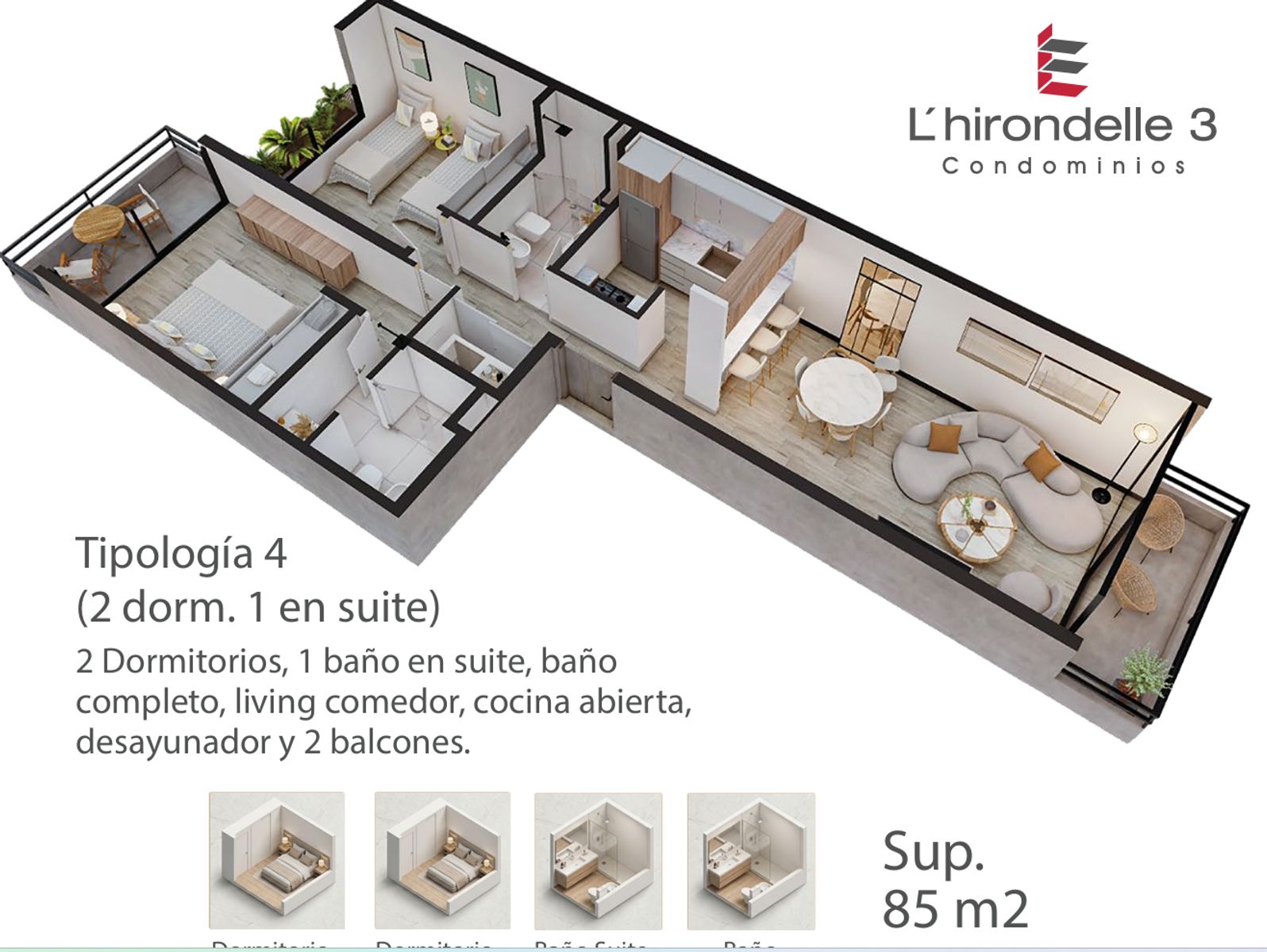 Departamentos Locales L´Hirodalle 3 Condominios, La Falda , Córdoba