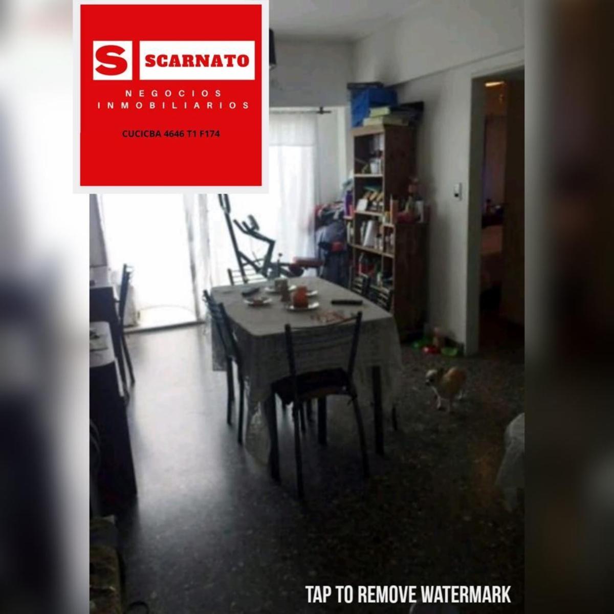 Departamento 3 ambientes contrafrente con balcón, zona Parque Patricios