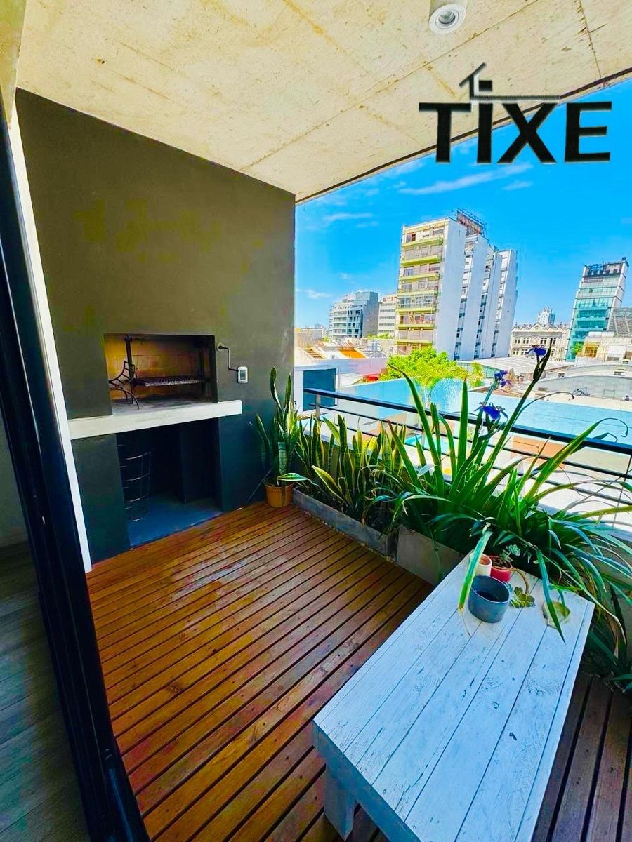 Palermo. Balcón terraza con parrilla. Contrafrente con Vistas. Amenities.