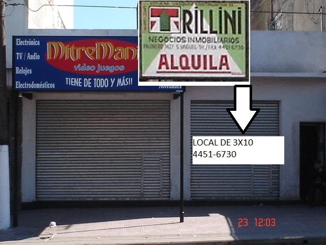 ALQUILER LOCAL AV. MITRE Y FRAGA