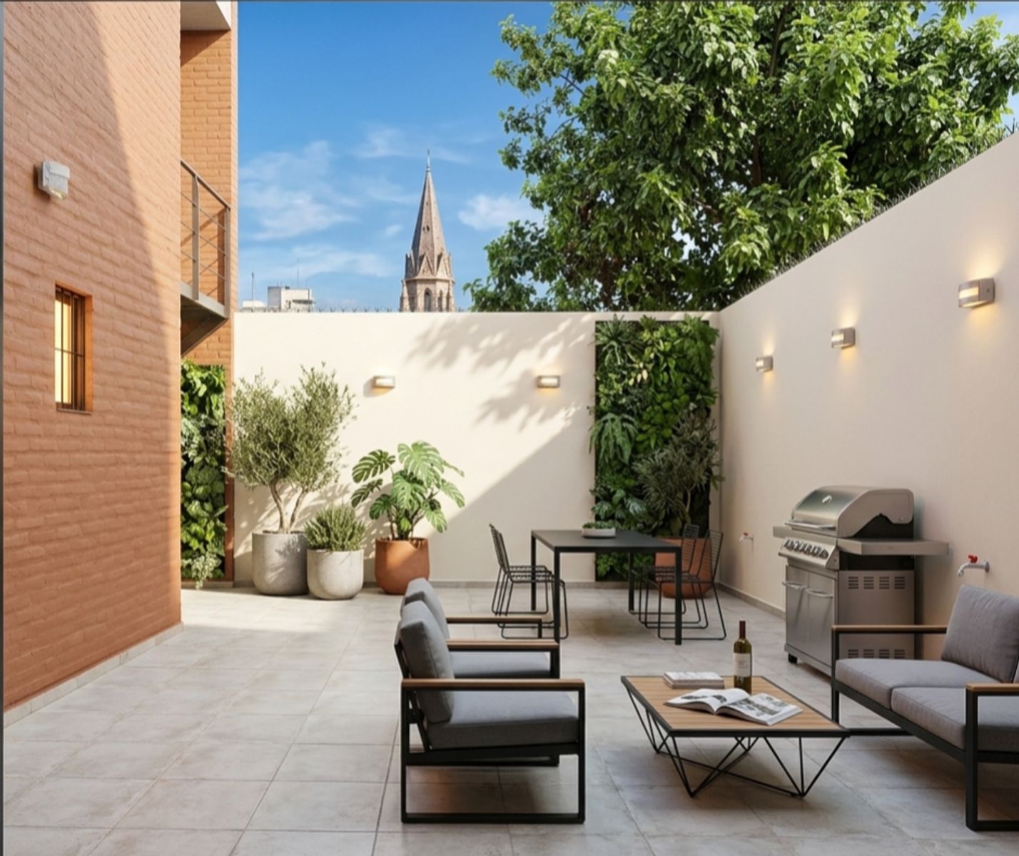 HERMOSO DEPTO MUY AMPLIO CON PATIO PROPIO DE 37 M2 ALTO ALBERDI