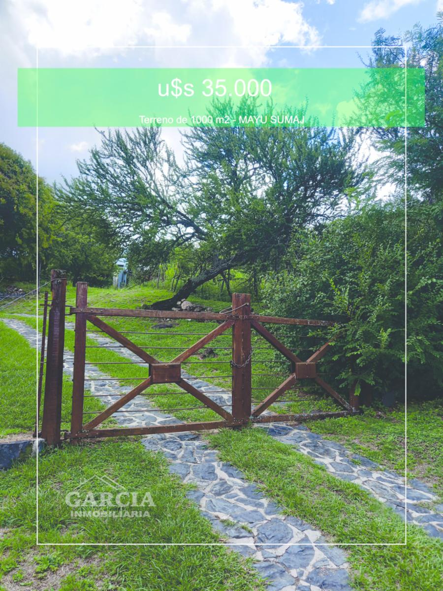 HERMOSO Y UNICO LOTE EN MAYU SUMAJ