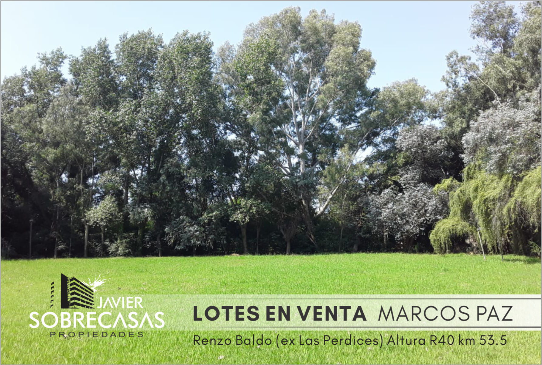 2 LOTES en Venta - Marcos Paz - Provincia de Buenos Aires.