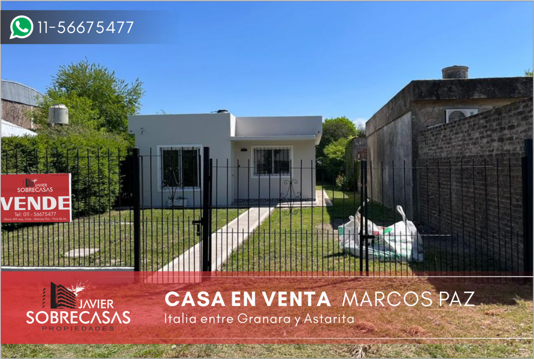 CASA EN VENTA - Marcos Paz - Pcia. de Bs.As.