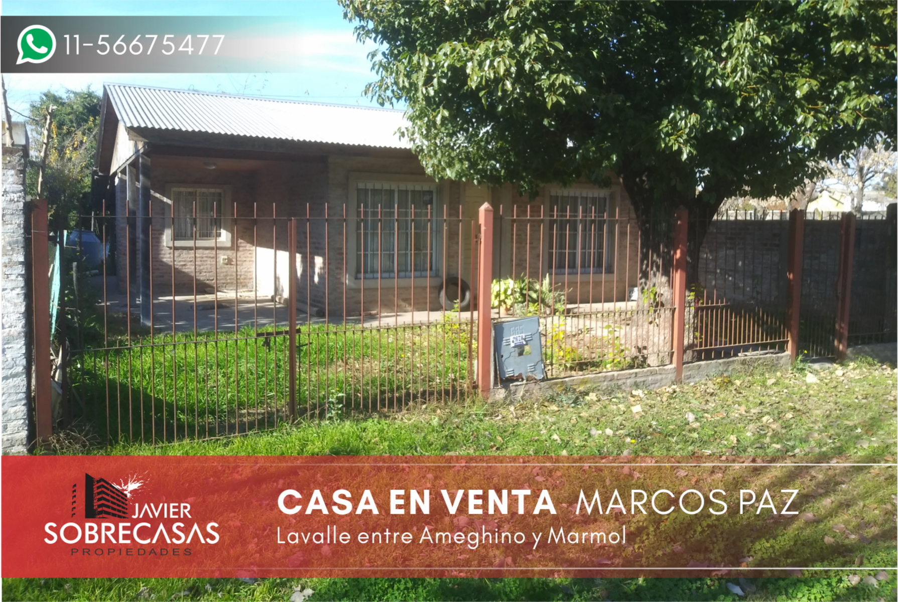 CASA EN VENTA - Marcos Paz - Pcia de Bs.As.