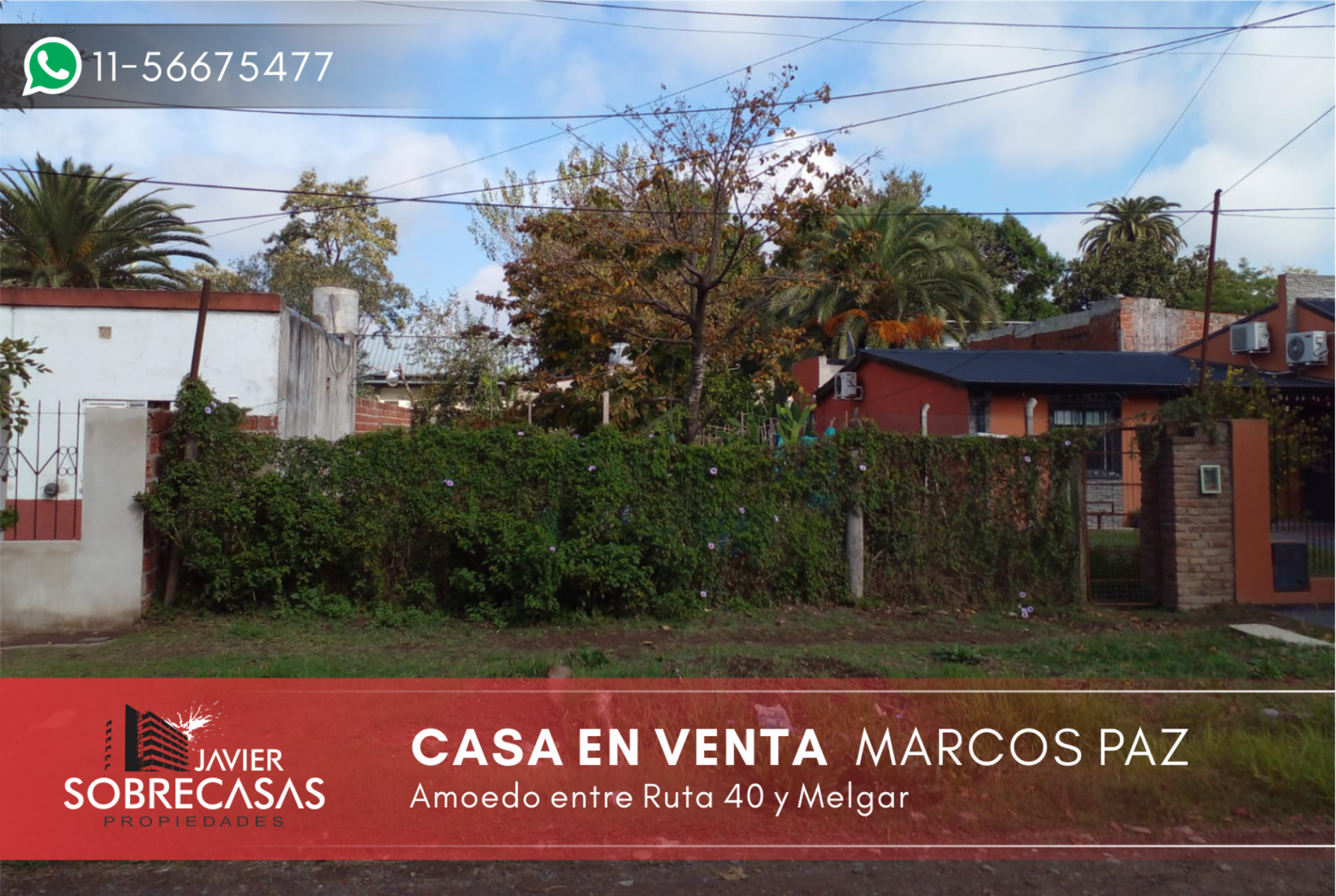 CASA EN VENTA - Marcos Paz - Pcia de Bs.As.