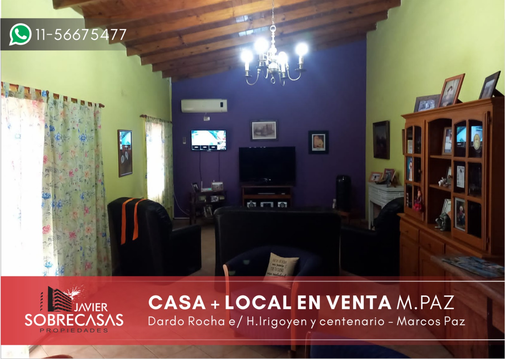CASA + LOCAL EN VENTA - Marcos Paz - Pcia. Bs.As.
