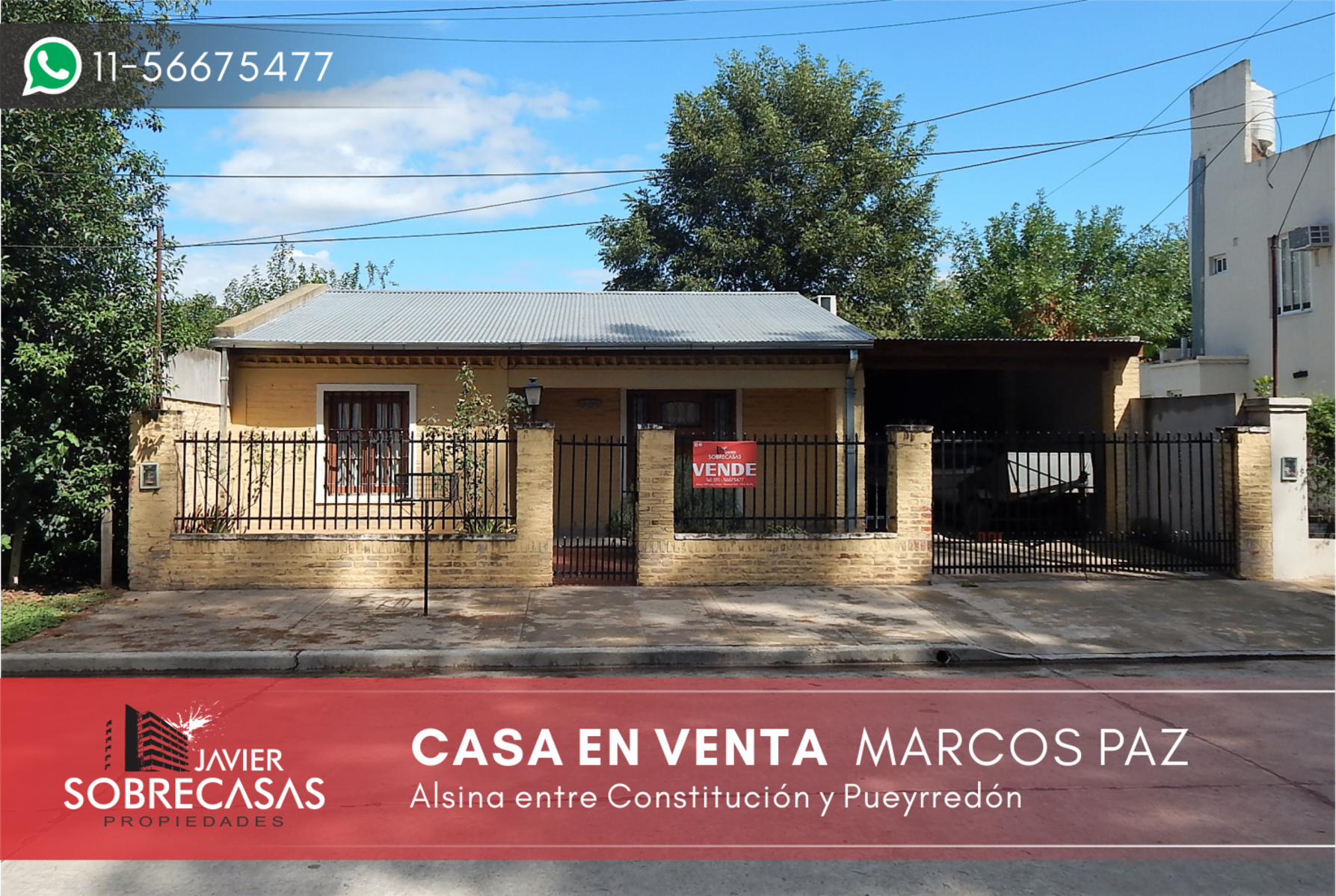 CASA EN VENTA - Marcos Paz - Pcia. Bs.As.