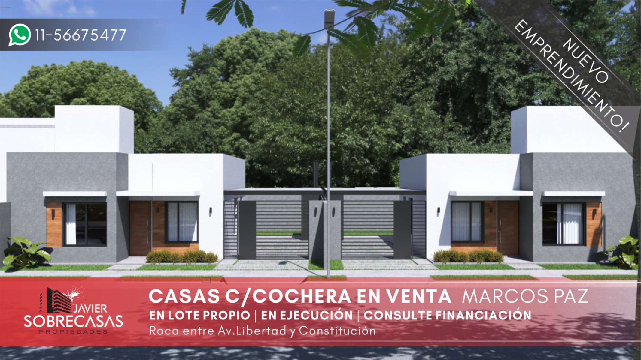 CASAS A ESTRENAR EN VENTA - Marcos Paz - Pcia. Bs.As.