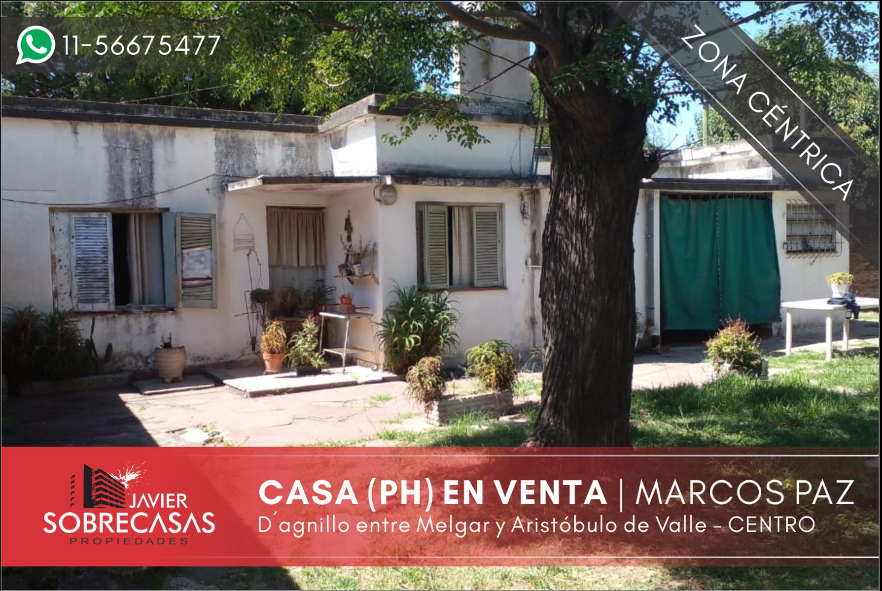 CASA TIPO PH CON LOTE EN VENTA - Marcos paz - Pcia. Buenos Aires
