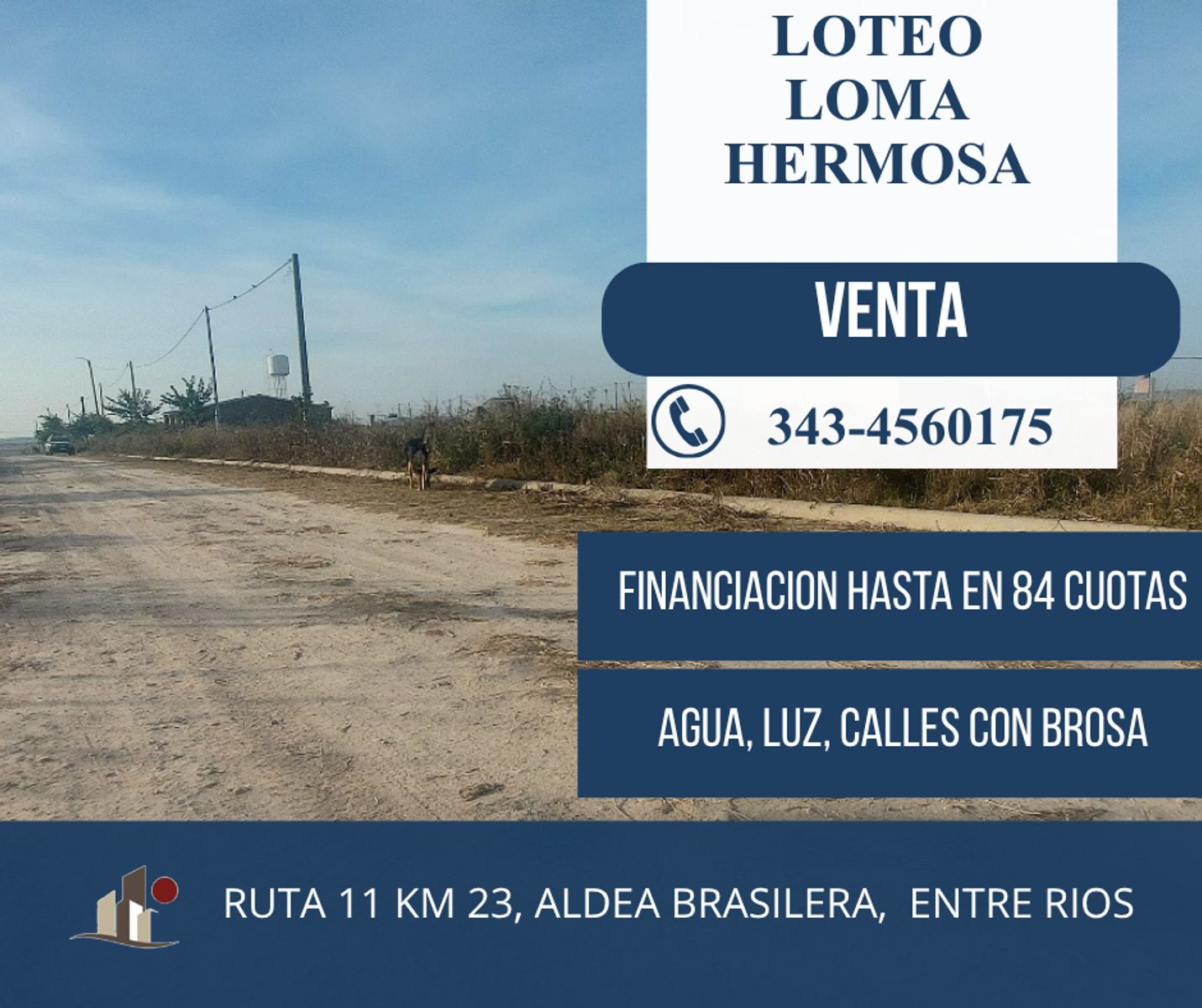 Terreno en Urbanización Loma Hermosa, zona alta Aceptamos pago en pesos
