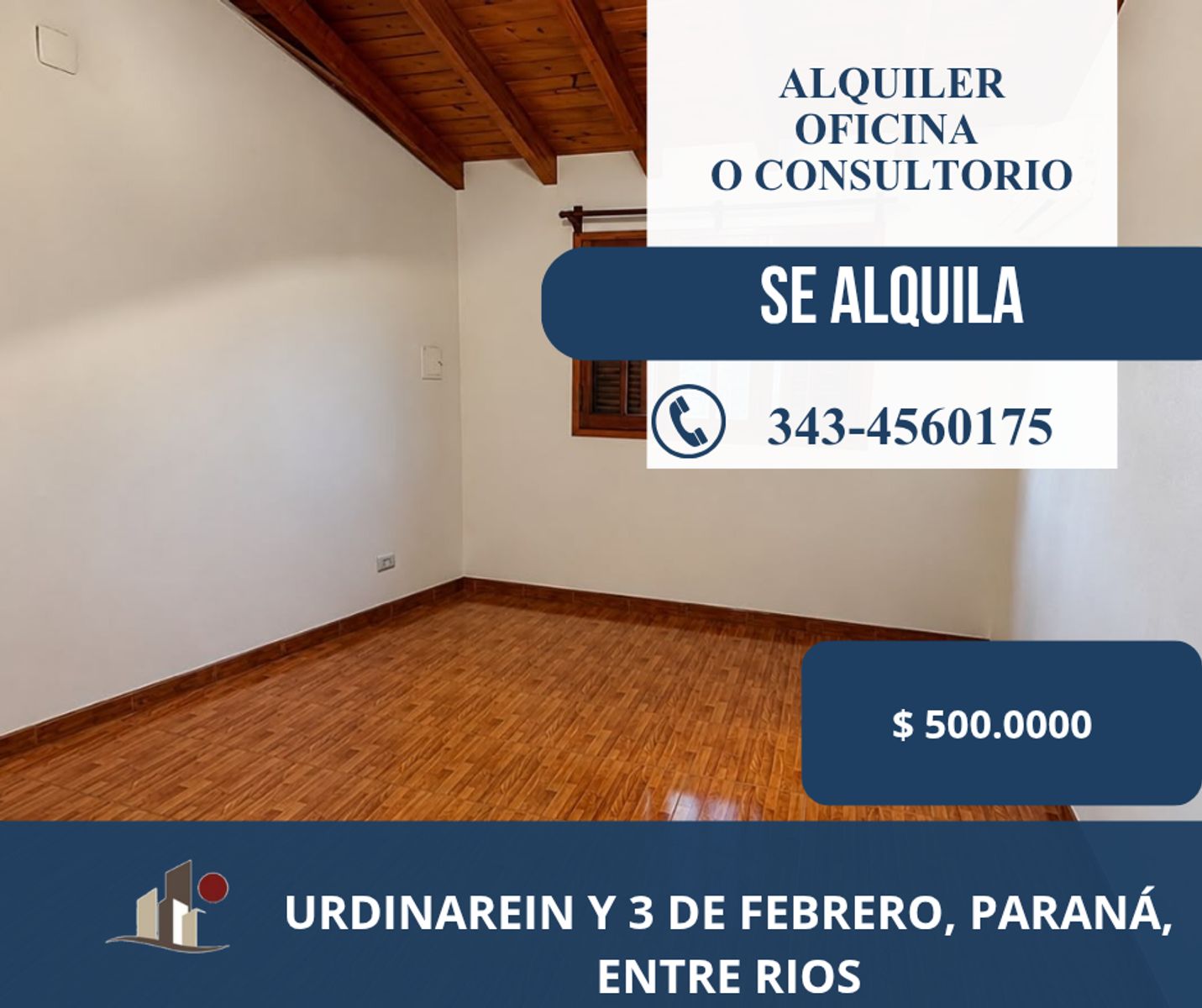 Se alquila para oficina o consultorio, zona Iglesia Santa Teresita